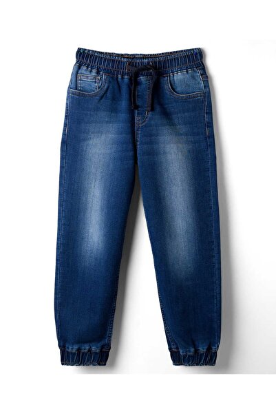 Pine kids Denim Woven Full Length Washed Jeans - Blue