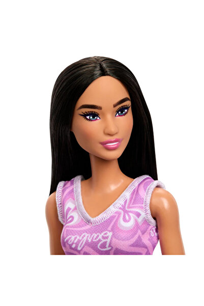 Tıfıl Toys Moda Şık Pembe Elbiseli Siyah Saçlı Eklemleri Hareketli 30cm Model...