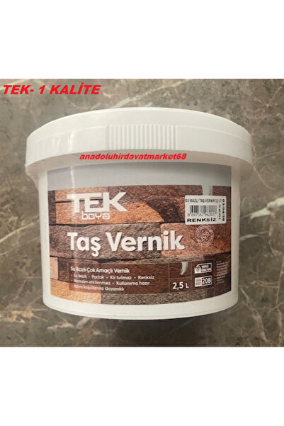 TEK PRO SU BAZLI AHŞAP VERNİK DOĞAL TAŞ VERNİĞİ TAŞ DUVAR VERNİĞİ AKRİLİK REÇ...