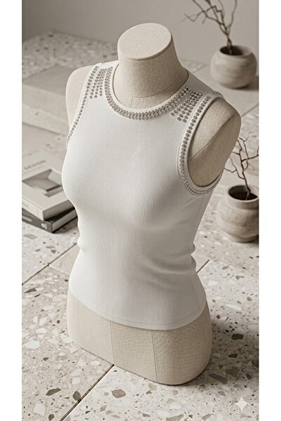 OlaFre Bady with Stone Details on Collar and Sleeves