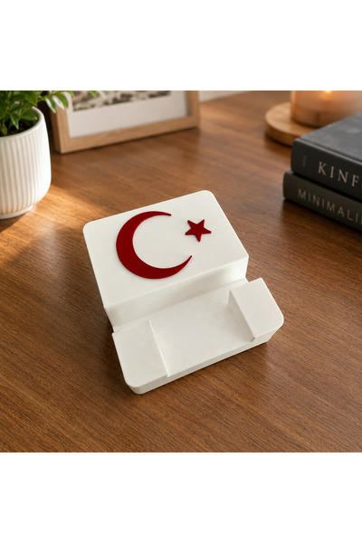 Serüven 3D Ayyıldız Phone Stand - Desk Phone Holder - Tablet Stand - Minimal ...