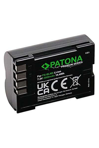 Patona Premium 2000mAh battery compatible BLM1 BLM5 E1 E3 E5 E300 E330 E500 E...
