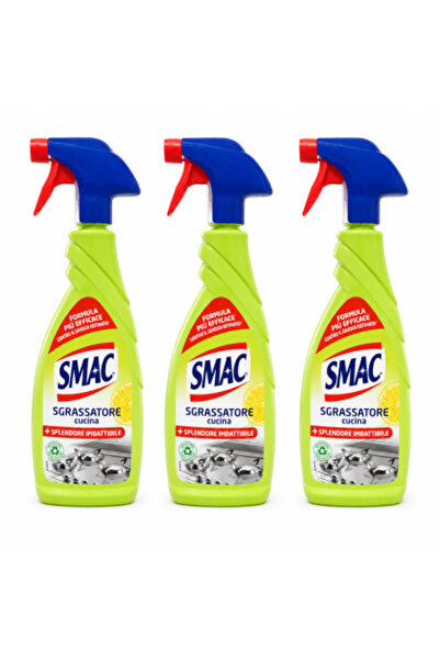 SMAC Set 3 x Sgrassatore Cucina, kitchen degreaser, 650 ml, effective formula...
