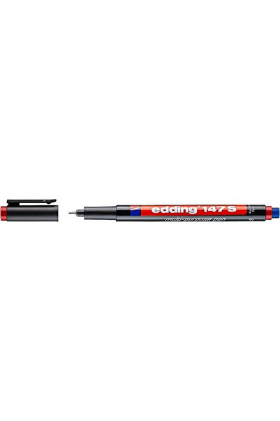 Edding Asetat Kalemi Permanent S Seri 0.3 MM Kırmızı