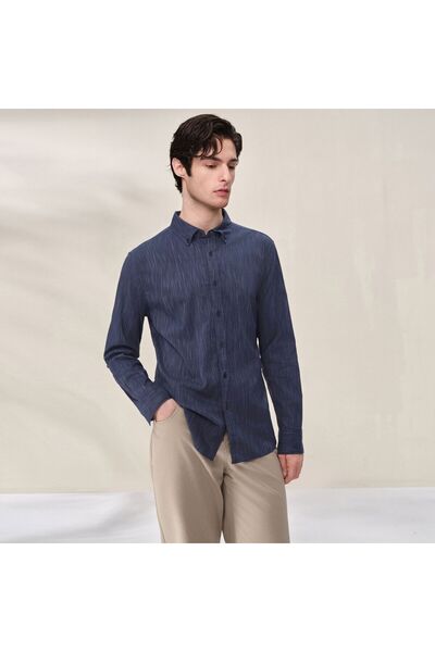 Giordano Men Slim Cotton Lyocell Shirt