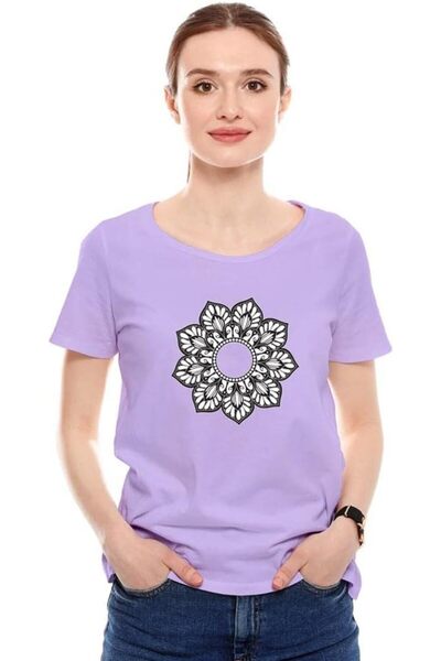 not T-Shirt For Women - Printed Design (Bandana Design)| Round Neck Regular Fit