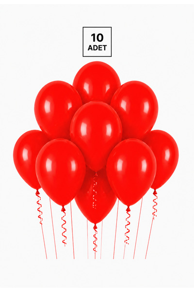 Balonsan Kırmızı Balon 10 Adet