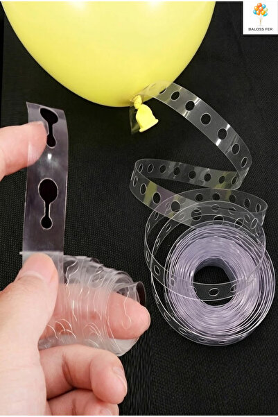 baloss fer Balon Zinciri Aparatı Balon Kemeri Şeridi Parti Doğum Günü Dekoras...