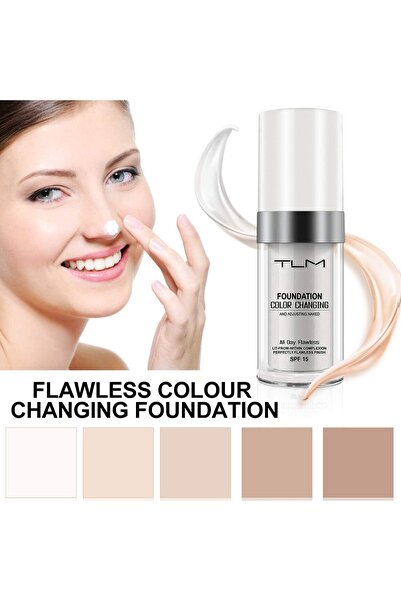 TLM 3PACK Concealer Cover Cream, Flawless Color Changing Warm Skin Tone Foundation Makeup