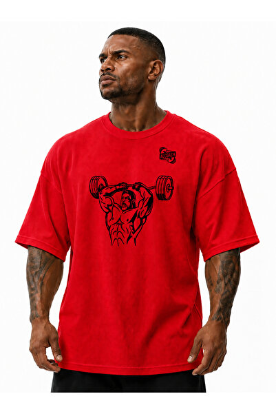 Alcoach Summer Athletic Oversized T-Shirt for Men Bodybuilding and All Sports...