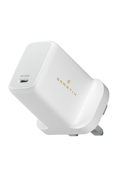 SMARTIX Premium Power USB-C Wall Adapter, 20 W, White, HCPD20C