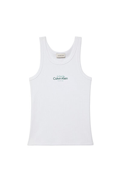 Calvin Klein Womens Slim Ribbed Cotton Tank Top M