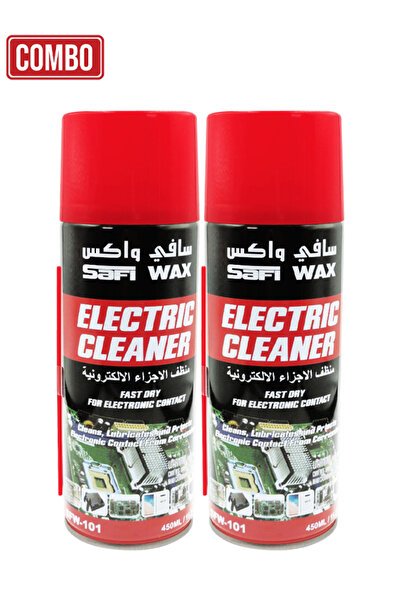 SAFI WAX مجموعة من قطعتين من بخاخ تنظيف التوصيلات الكهربائية SFW-101 سعة 450 ...