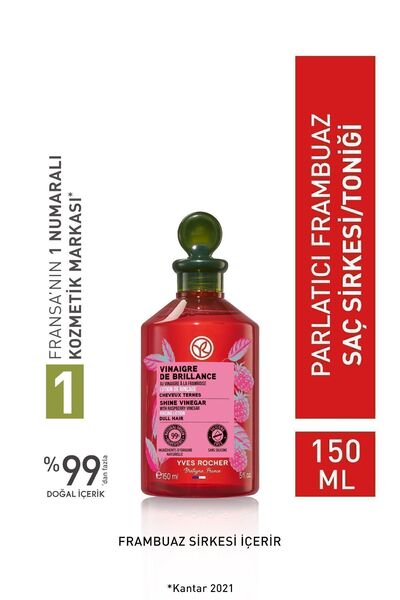Yves Rocher Yumuşak ve Parlak Saçlar İçin Frambuaz Saç Sirkesi 150 ml Mat Saç...
