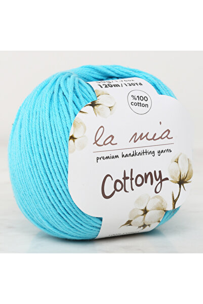 LA MİA YARNS La Mia pamučna tirkizna pređa za ručno pletenje za bebe - L029