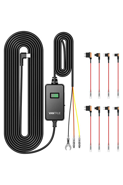 VANTRUE Κιτ καλωδίου USB-C για κάμερα αυτοκινήτου VanTrue, σταθερή τροφοδοσία...