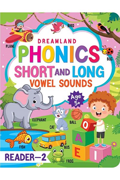 Dreamland Publications Phonics Reader- 2 (Short and Long Vowel Sounds) Age 5+