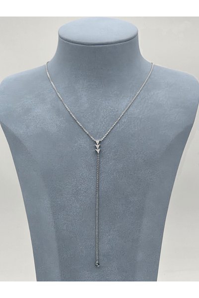 Bozhi VIP Zarif Y Model Kolye 14K Kolye metal Zarif Hediye