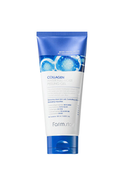 Farmstay Gel exfoliant hidratant cu apă de colagen 180 ml, tip gommage