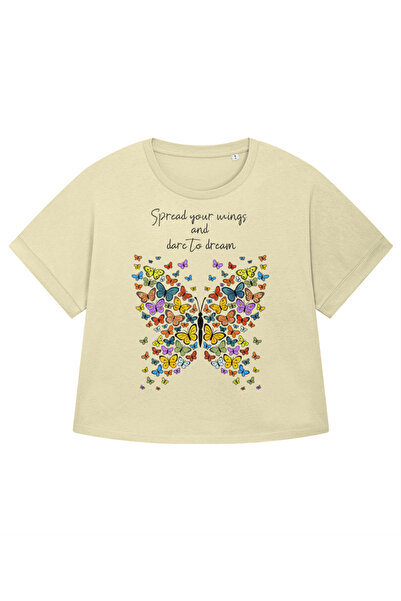 Seahorse Tailored Art Γυναικείο Oversize T-shirt Πεταλούδες - Άνοιξε τα φτερά...