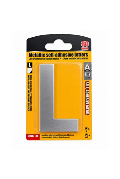 OEM Literă metalică decorativă "L", autoadezivă, pentru ușă/semnalizare/numer...