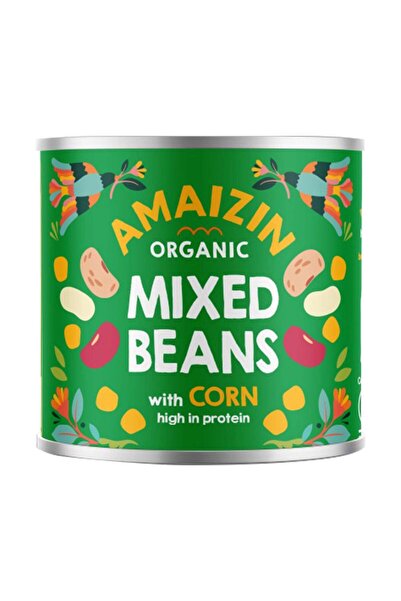 Beans Mix bio de fasole cu porumb, 200g Amaizin