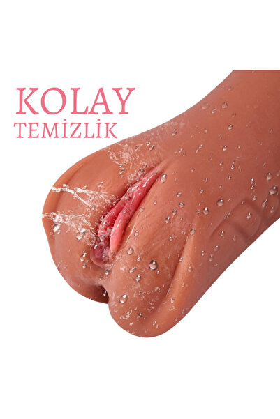 Night Blue Erotic Shop 3 Girişli Titreşim Hediyeli Büyük Boy Ultra Realistik Gerçekçi Mastürbatör 3d