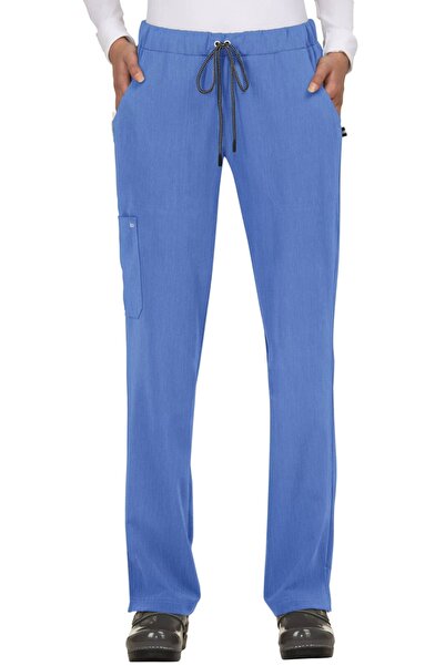 KOI Pantaloni medicali de damă Happiness Everyday Hero - Heather True Ceil Blue