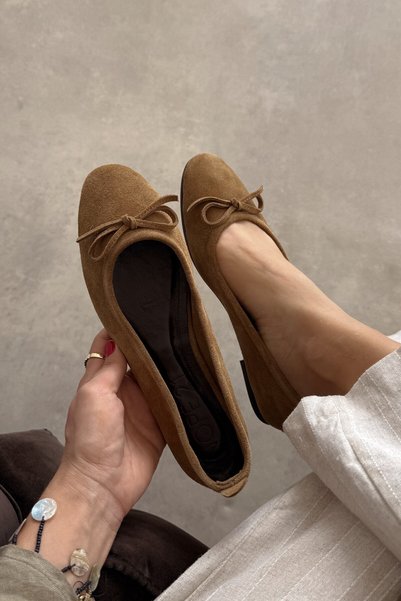 nope21shoess Basic Oil Hakiki Deri Babet
