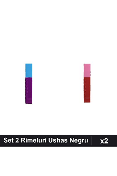Makeup Set 2 Rimeluri Ushas Negru, Machiaj Profesional Volum Maxim, Pachet Ек...