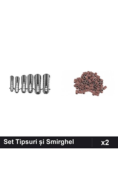 Makeup Set 2 Tipsuri Reutilizabile 120 Bucati Nr.23 + Rezerve Smirghel 20 Buc...