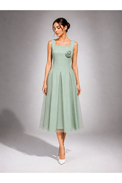 Olive Green Evening Dress with Best Prices