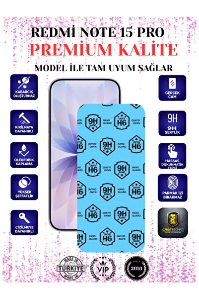 CaseTechnoo Redmi Note 15 Pro Uyumlu Nano Esnek Ekran Koruyucu 9H+ Kırılmaz F...
