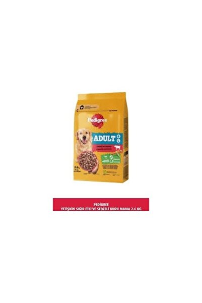 Pedigree Sığır Etli (Biftekli) & Sebzeli Yetişkin Köpek Maması 2.6 kg -TY5606587