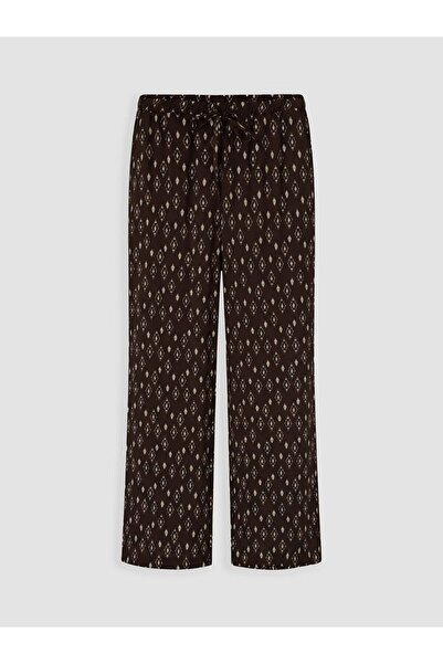 LC Waikiki Lcw Vision Wide Leg Relax Fit Patterned Women's Trousers