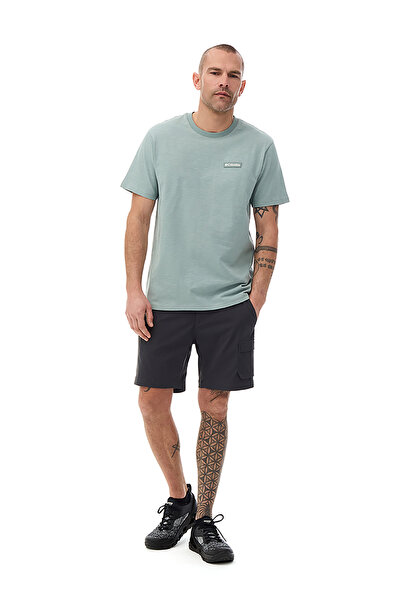 Columbia CS0405 CSC M SILICON PRINT Su Yeşili Normal Düz Erkek T-Shirt