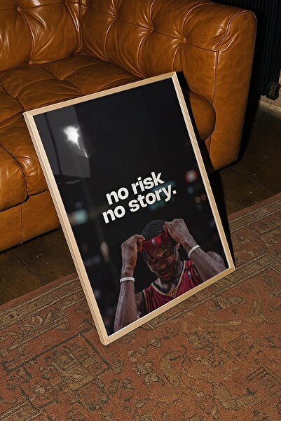 TabloRosa Ahşap Çerçeveli Modern Dekoratif Poster Tablo – Lebron | Motivasyon...