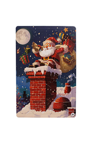 Zumzeria Christmas Puzzle with Santa in the Chimney (24 pieces)
