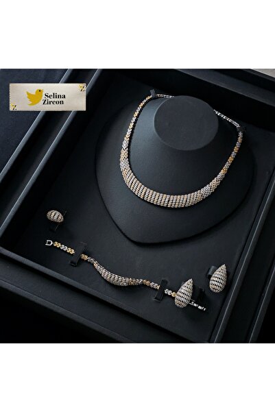 jewelrystore Zircon Mix Diamond Accessories Set with Box