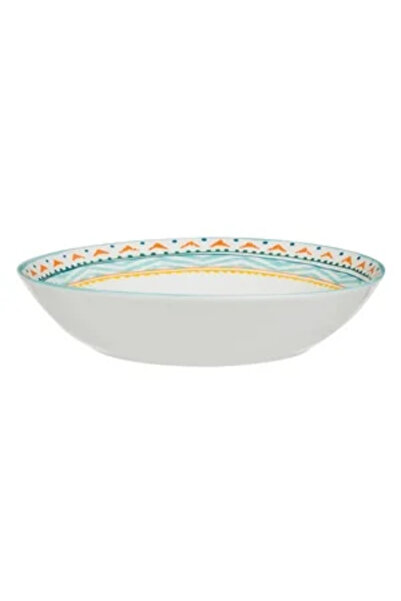 Zumzeria Deep Plate in Colorful Aztec Pattern 750ml