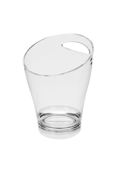 Zumzeria Transparent Acrylic Ice Bucket with Handle Ø18.5x25cm