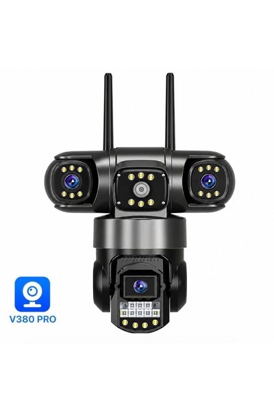 V380 Pro Camera supraveghere ASmarket 12MP Full HD, 3 zone supravegheate simu...