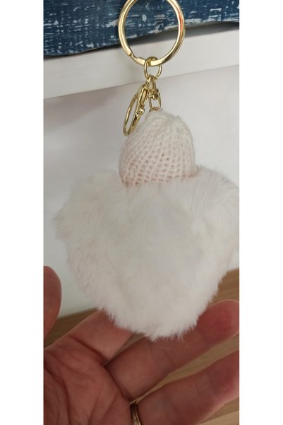 MATRUŞKA DERİ SANAT TASARIM Plush Heart Doll Keychain and Bag Accessory