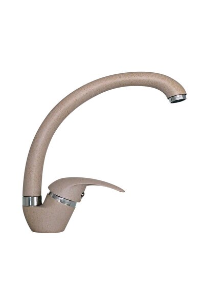 Alveus GM 230 G55 faucet, brass material, swan neck, rotating, beige