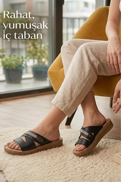 Oksit Exn Stone Laser Cut Detailed Comfortable Sole Γυναικείες Παντόφλες Νέας...