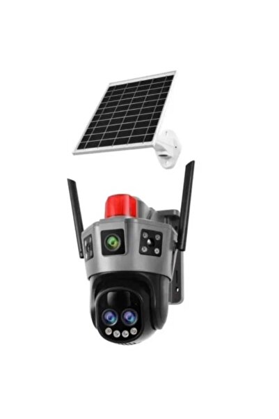 okam pro v380 CAMERA SUPRAVEGHERE 2K CU ZOOM OPTIC, CU PANOU SOLAR, 3 LENTILE...