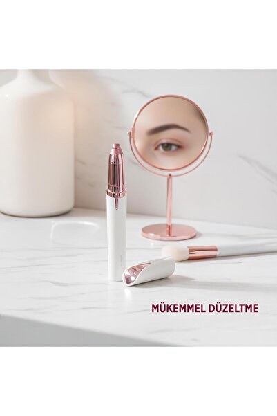 Polosmart PBS819 Pilli Led Aydınlatmalı Kaş Düzeltme Cihazı Pembe