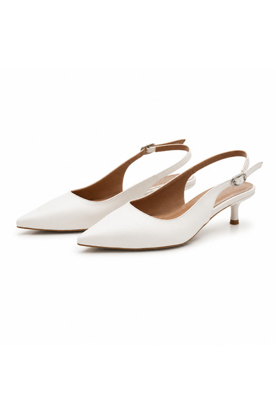PATRON SHOES جلد أصلي حذاء نسائي بكعب 4 سم ومقدمة مدببة، كاجوال وكلاسيكي مع ح...