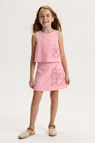 HAUSEkids 5-14 Yaş Hibiskus Pearl Kız Çocuk Takım-Şeker Pembe