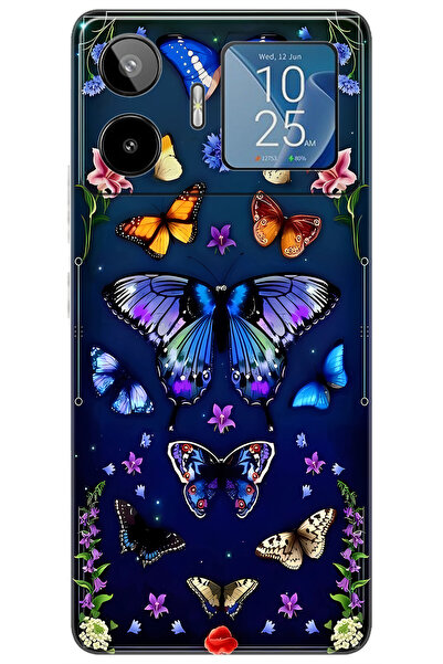General Mobile GM 26 PRO 5G (G903) Uyumlu Kılıf Desen Baskılı Silikon Kelebek...